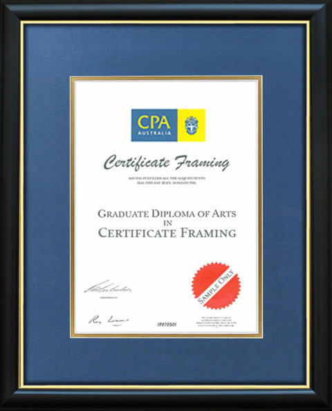 CPA Australia Certificate Frame